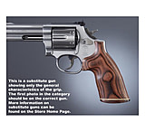 Image of Hogue S&amp;W K or L Rd. Handgun Grip Conv. Rose Laminate No Finger Groove Stripe Cap 19532