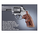 Image of Hogue S&amp;W K or L Rd. Handgun Grip Conv. Rose Laminate Top Finger Groove Stripe Cap 19542