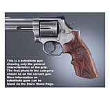 Image of Hogue S&amp;W K or L Rd. Handgun Grip Conver. Kingwood Top Finger Groove Checkered 19653