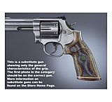 Image of Hogue S&amp;W K or L Rd. Handgun Grip Conver. Lamo Camo No Finger Groove Stripe Cap Checkered 19433