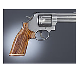 Image of Hogue S&amp;W K or L Sq. Butt Handgun Grip Coco Bolo No Finger Groove Stripe Cap Checkered 10831