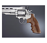 Image of Hogue S&amp;W K or L Sq. Butt Handgun Grip Coco Bolo Stripe Cap Checkered 10821