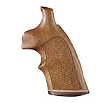 Image of Hogue S&amp;W K or L Sq. Butt Handgun Grip Goncalo Top Finger Groove Stripe Cap Checkered 10241