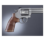 Image of Hogue S&amp;W K or L Sq. Butt Handgun Grip Pau Ferro No Finger Groove Stripe Cap 10330