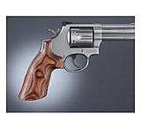 Image of Hogue S&amp;W K or L Sq. Butt Handgun Grip Rose Laminate No Finger Groove 10510