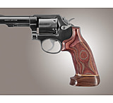 Image of Hogue S&amp;W K or L Sq. Butt Handgun Grip Rose Laminate No Finger Groove Big Butt Checkered 10535