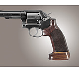 Image of Hogue S&amp;W K or L Sq. Butt Handgun Grip Rosewood No Finger Groove Big Butt Checkered 10935