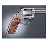 Image of Hogue S&amp;W K or L Sq. Butt Handgun Grip Rose Laminate Top Finger Groove Stripe Cap Checkered 10541