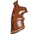 Image of Hogue N Sq. Butt Handgun Grip Kingwood Top Finger Groove Stripe Cap 29640