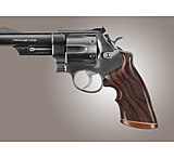 Image of Hogue N Sq. Butt Handgun Grip Rosewood Top Finger Groove Checkered 29941