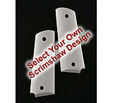 Image of Hogue Grips for 1911 Officers Model, Smooth Ivory Polymer - Custom Image Combination