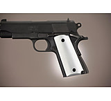 Image of Hogue Officers Model Handgun Grip Aluminum - Brushed Gloss Clear Anodized 43165