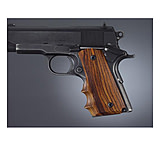 Image of Hogue Officers Model Handgun Grip Coco Bolo With Finger Grooves Checkered 43801