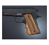 Image of Hogue Officers Model Handgun Grip Goncalo W/Finger Grooves Checkered 43201