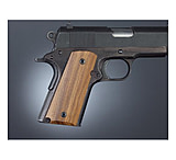 Image of Hogue Officers Model Handgun Grip Pau Ferro Ambi-Cut Checkered 43321