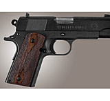 Image of Hogue Officers Model Handgun Grip Rosewood Checkered 43911