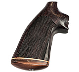 Image of Hogue Python Handgun Grip Rosewood No Finger Groove, Stripe/Cap, Checkered 46931