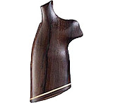 Image of Hogue N Sq. Butt Handgun Grip Rosewood No Finger Groove Stripe Cap 29930