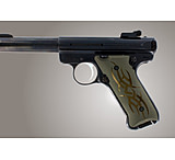 Image of Hogue Ruger MK II / MK III Handgun Grip Tribal Aluminum - Green Anodized 82111