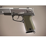 Image of Hogue Ruger P85 - P91 Handgun Grip Aluminum - Matte Green Anodized 85161