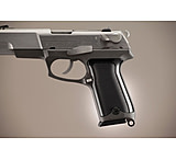 Image of Hogue Ruger P85 - P91 Handgun Grip Checkered Aluminum - Brushed Gloss Black Anodized 85176