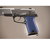 Image of Hogue Ruger P85 - P91 Handgun Grip Checkered Aluminum - Matte Blue Anodized 85173
