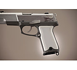 Image of Hogue Ruger P85 - P91 Handgun Grip Checkered Aluminum - Matte Clear Anodized 85174