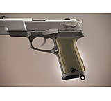 Image of Hogue Ruger P85 - P91 Handgun Grip Checkered Aluminum - Matte Green Anodized 85171