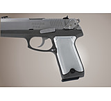 Image of Hogue Ruger P94 Handgun Grip Checkered Aluminum - Brushed Gloss Clear Anodized 94175