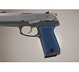 Image of Hogue Ruger P94 Handgun Grip Checkered Aluminum - Matte Blue Anodized 94173