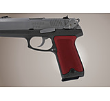 Image of Hogue Ruger P94 Handgun Grip Checkered Aluminum - Matte Red Anodized 94172