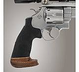Image of Hogue S&amp;W N Round Butt Conversion style Rubber Handgun Monogrip W/Wood Big Butt