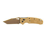 Image of Hogue SIG K320 M17/M18, Folding Knife, PVD Finish, Coyote Tan Blade and Frame, Tanto Point, 3.5 Blade Length, CPM-S30V Blade Steel, Plain Edge, ABLE Lock