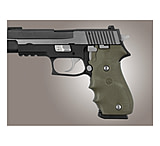 Image of Hogue Sig P220 American Grips, Rubber w/Finger Grooves, Olive Drab Green