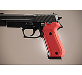 Image of Hogue SIG Sauer P220 Handgun Grip American Checkered Aluminum - Matte Red Anodized 20172