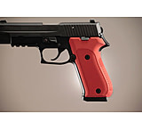 Image of Hogue SIG Sauer P220 Handgun Grip DAK American Checkered Aluminum - Matte Red Anodized 20152