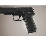 Image of Hogue SIG Sauer P220 Handgun Grip European Checkered Aluminum - Matte Black Anodized 21170