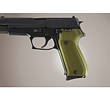 Image of Hogue SIG Sauer P220 Handgun Grip European Checkered Aluminum - Matte Green Anodized 21171