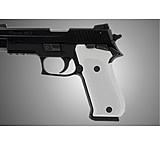 Image of Hogue SIG Sauer P220 Handgun Grip SAO American Checkered Aluminum - Matte Clear Anodized 21154