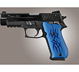 Image of Hogue SIG Sauer P220 Handgun Grip SAO American Tribal Aluminum - Blue Anodized 21103