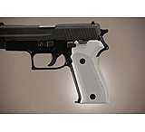 Image of Hogue SIG Sauer P225 Handgun Grip Checkered Aluminum - Matte Clear Anodized 27174