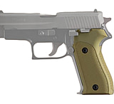 Image of Hogue SIG Sauer P225 Handgun Grip Checkered Aluminum - Matte Green Anodized 27171
