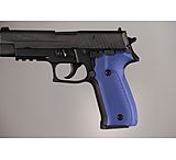 Image of Hogue SIG Sauer P226 Handgun Grip Checkered Aluminum - Matte Blue Anodized 26173