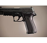 Image of Hogue SIG Sauer P226 Handgun Grip DAK Checkered Aluminum - Brushed Gloss Black Anodized 26156