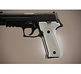 Image of Hogue SIG Sauer P226 Handgun Grip DAK Checkered Aluminum - Matte Clear Anodized 26154