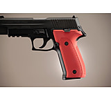 Image of Hogue SIG Sauer P226 Handgun Grip DAK Checkered Aluminum - Matte Red Anodized 26152