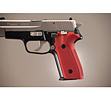 Image of Hogue SIG Sauer P228 - P229 Handgun Grip Checkered Aluminum - Matte Red Anodized 28172