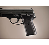 Image of Hogue SIG Sauer P239 Handgun Grip DAK Checkered Aluminum - Brushed Gloss Black Anodized 31156