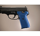 Image of Hogue SIG Sauer P239 Handgun Grip DAK Checkered Aluminum - Matte Blue Anodized 31153