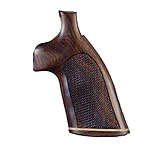 Image of Hogue Taurus Med. &amp; Lg. Rd. Butt Handgun Grip Rosewood No Finger Groove, Stripe/Cap, Checkered 65931